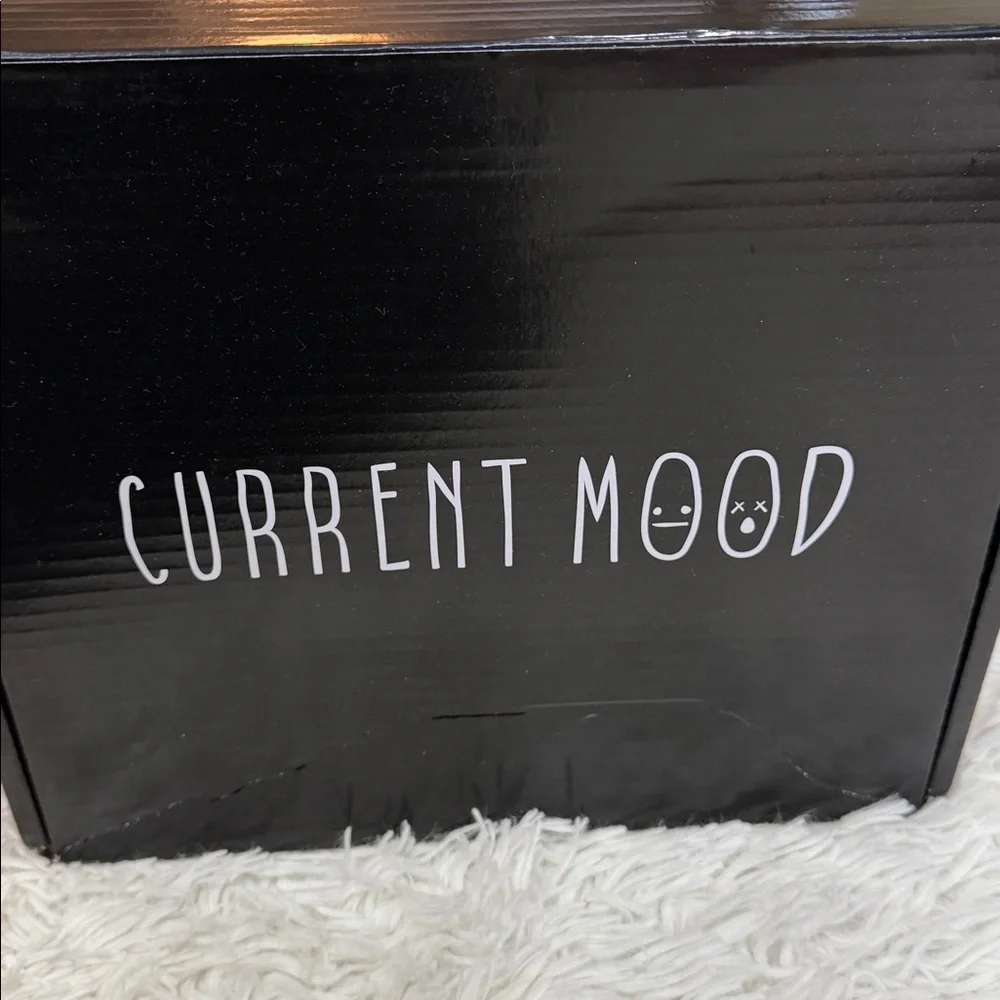 Dolls Kill Current Mood Black White Platform Sneaker Size 8